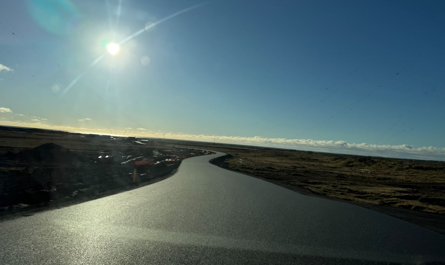 New road at Grindavik, Iceland